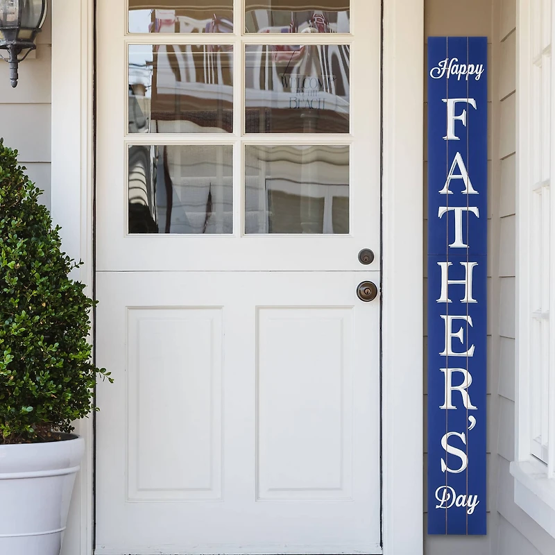 Glitzhome® 5ft. Blue Father's Day Porch Sign