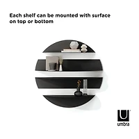 Umbra Black Solis 4 Piece Wall Shelves