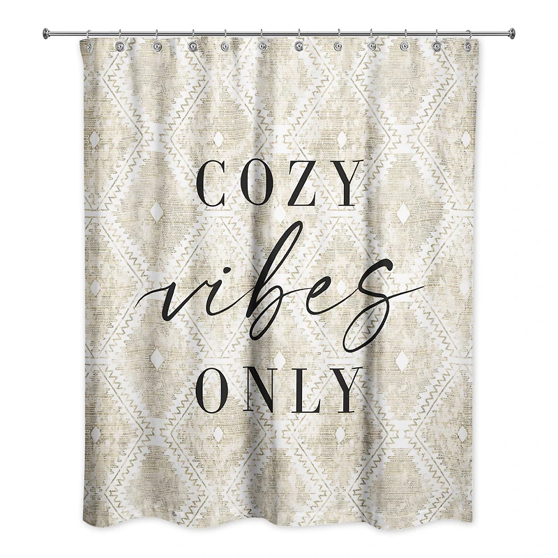 Cozy Vibes Only Shower Curtain