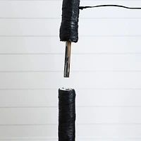 7ft. Pre-Lit Halloween Black Twig Artificial Tree with 390 Orange & Purple LED Lights