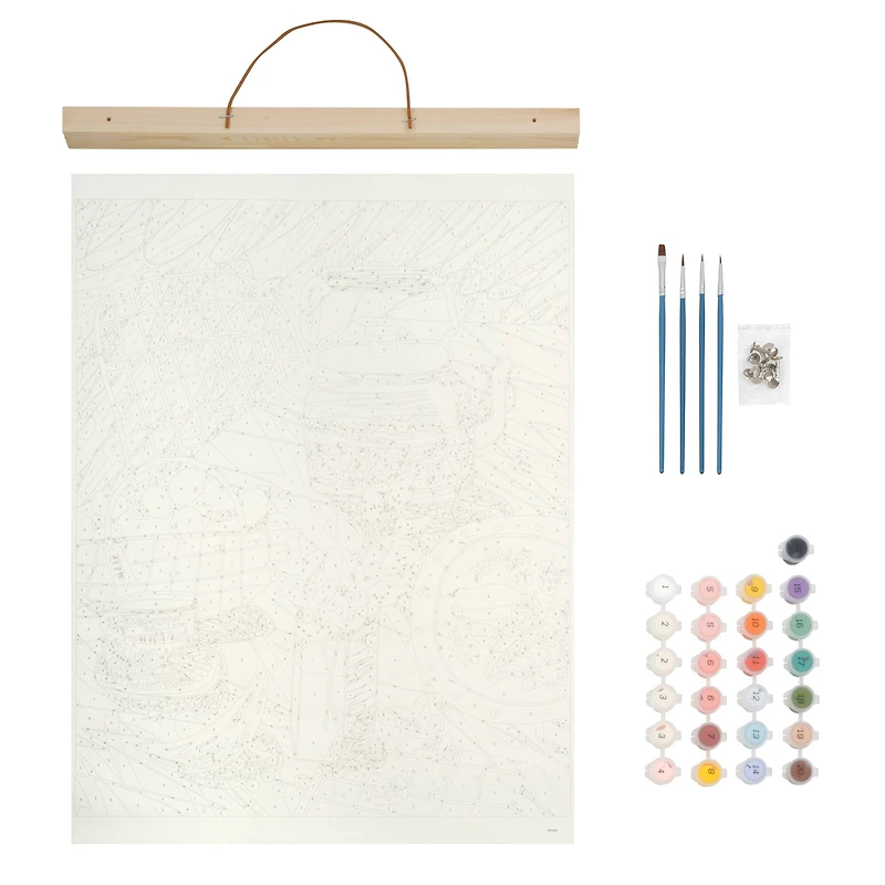 Teapot Picnic Table Paint-by-Number Kit by Artist's Loft®