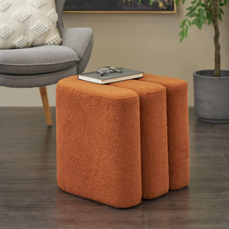 18" W-Shaped Room Ottoman
