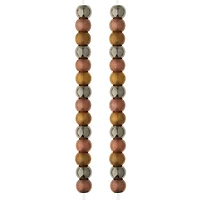 12 Pack: Metallic Large Hole Acrylic Round Beads, 11mm by Bead Landing™