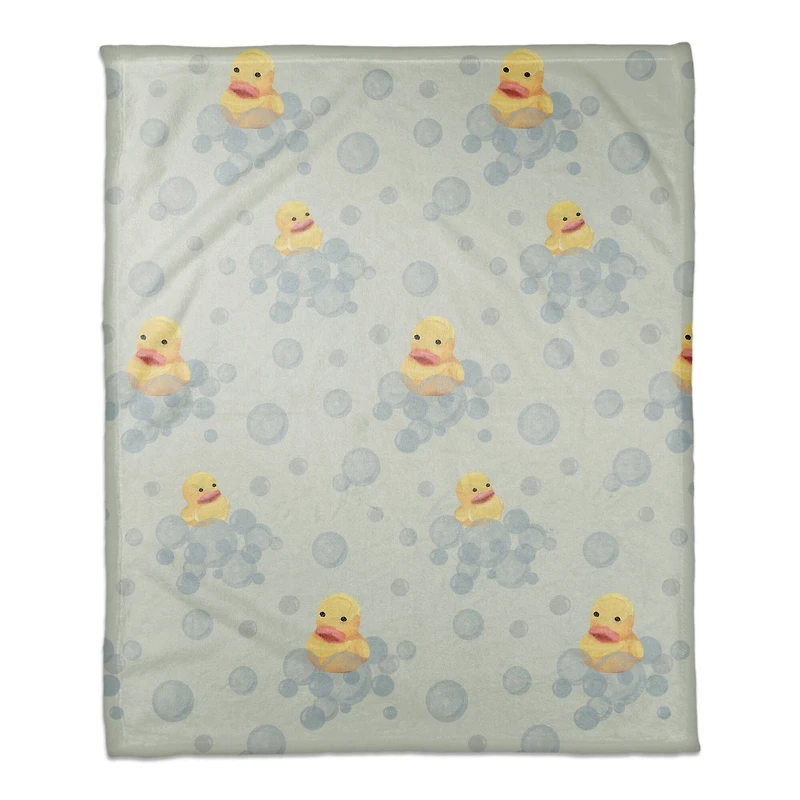 Rubber Duckies Coral Fleece Blanket