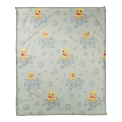 Rubber Duckies Coral Fleece Blanket