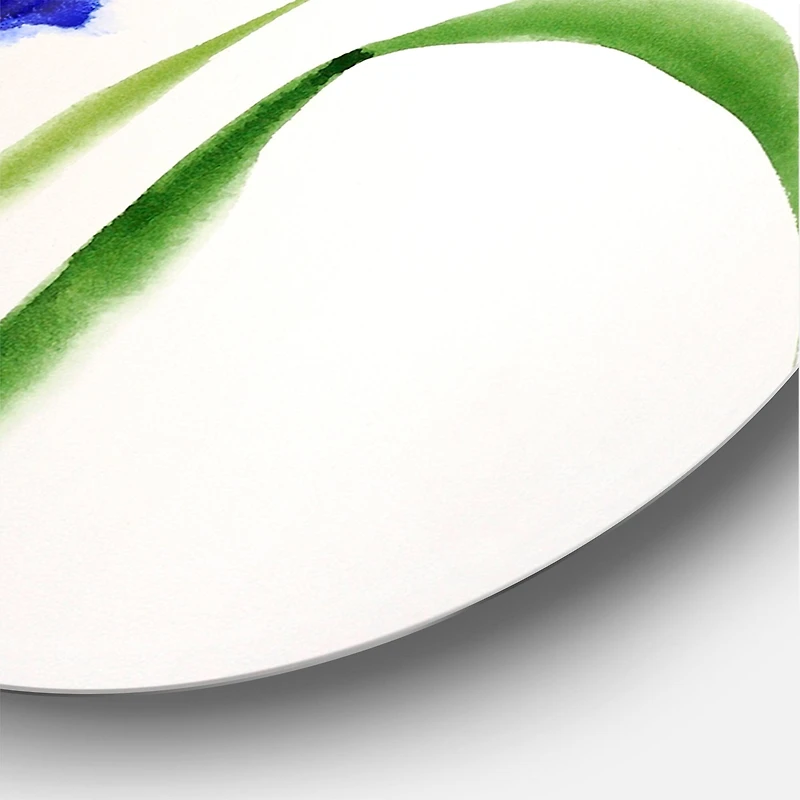 Designart - Retro Blue Iris Flower