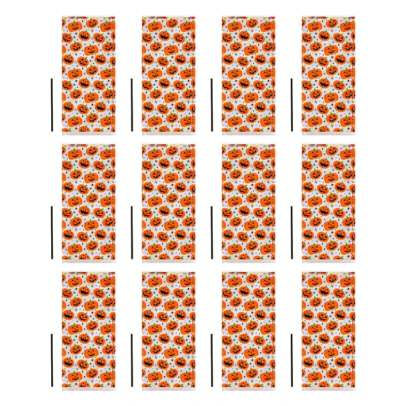 Jack-o'-Lanterns Treat Bags with Twist Ties, 12ct. by Makery™