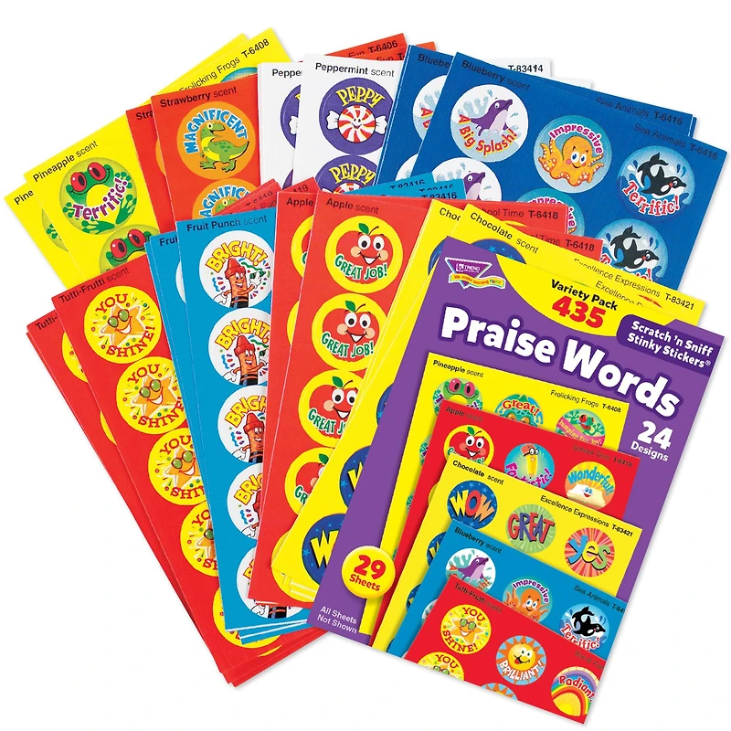 Trend Enterprises® Praise Words Stinky Stickers® 2 Packs of 435