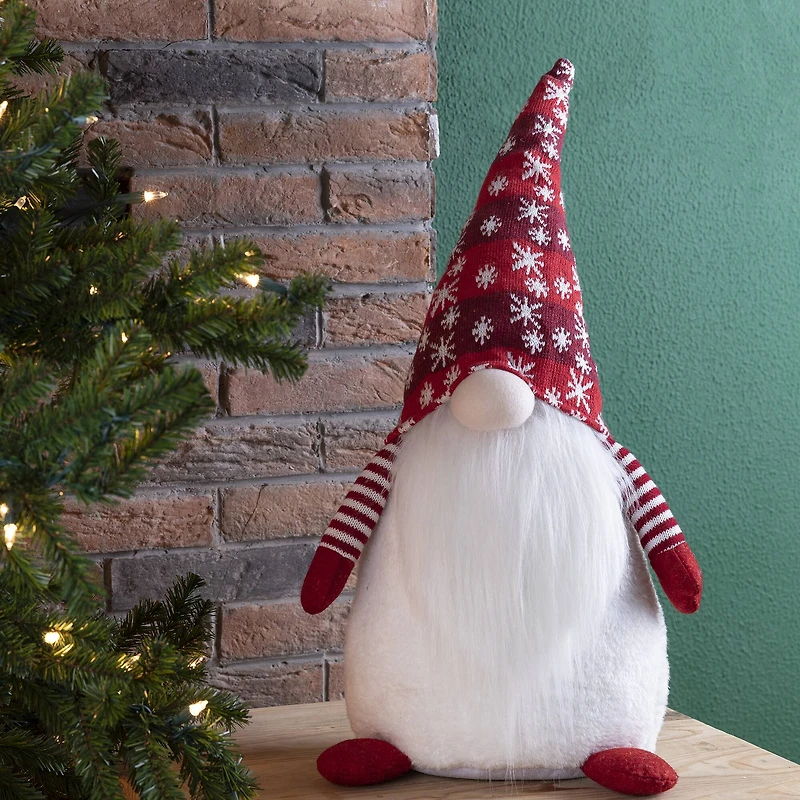 Glitzhome® 24" Red Christmas Gnome Décor Accent