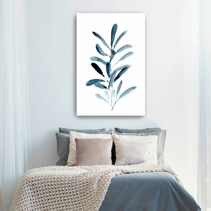 Farmhouse Leaves Blue III Canvas Giclee