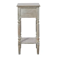 29" White Pine Farmhouse Accent Table