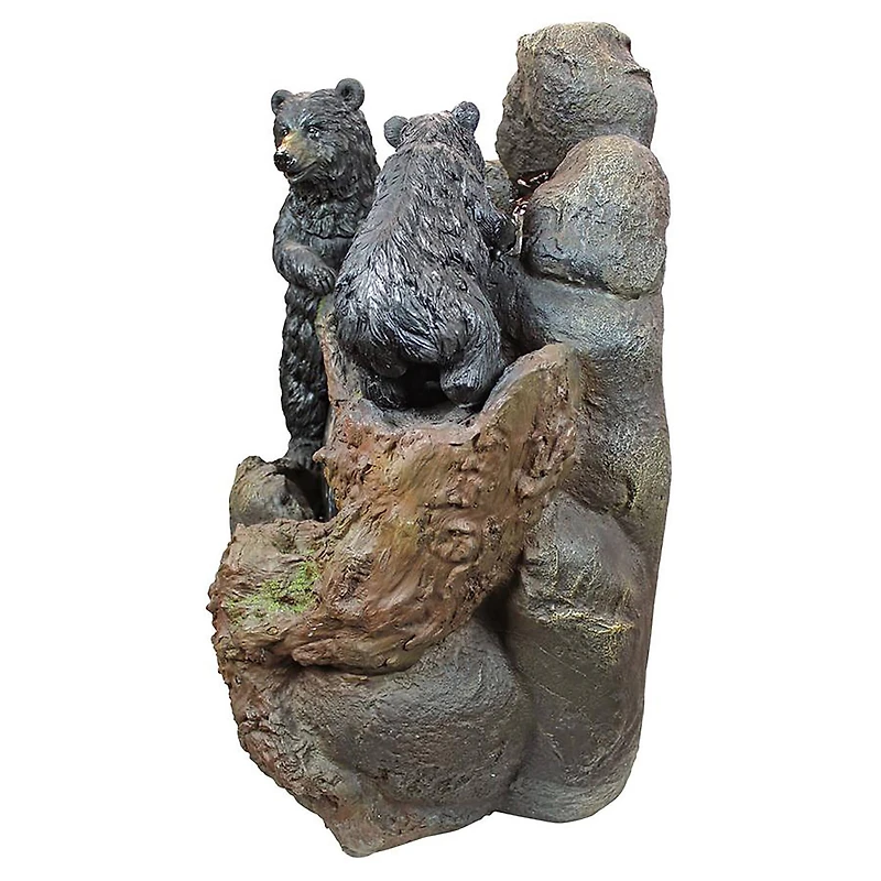 Design Toscano Grizzly Gulch Black Bears Sculptural Fountain