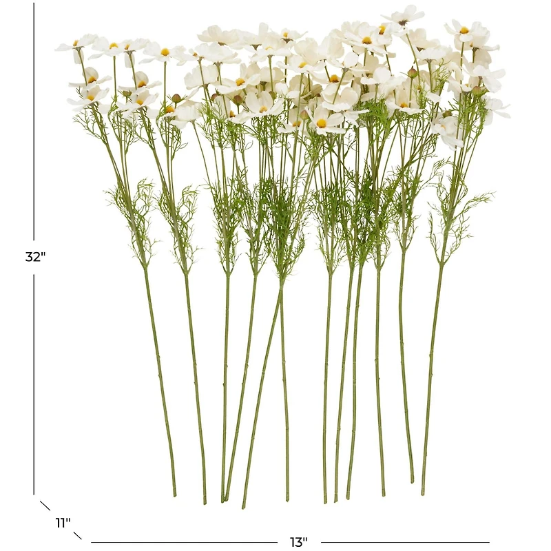 32" White Galsang Artificial Flower Stem, 12ct.