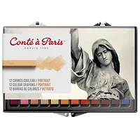 Conté à Paris™ Portrait 12 Color Pastel Crayon Box Set