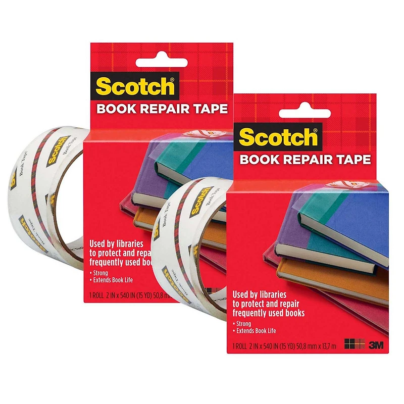 Scotch® Book Tape, 2 Rolls