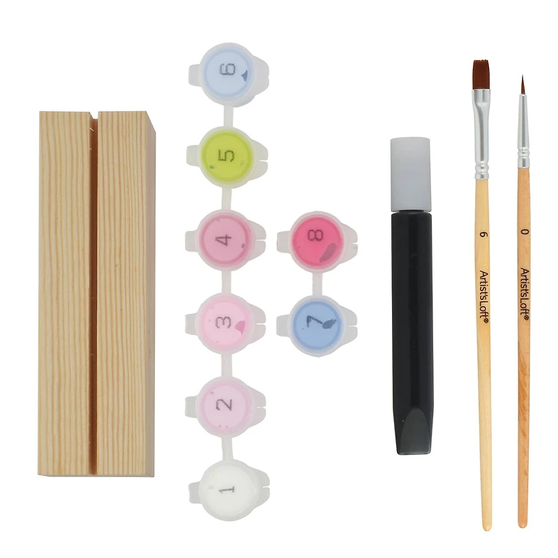 Kawaii Bunny Paint-by-Number Acrylic Surface Kit by Artist's Loft®