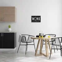 Stupell Industries Wine A Little Laugh A Lot Bottle Typography Wall Plaque