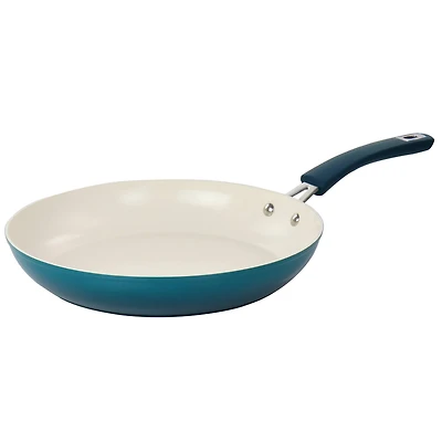 Oster Corbett 12'' Blue Nonstick Aluminum Frying Pan