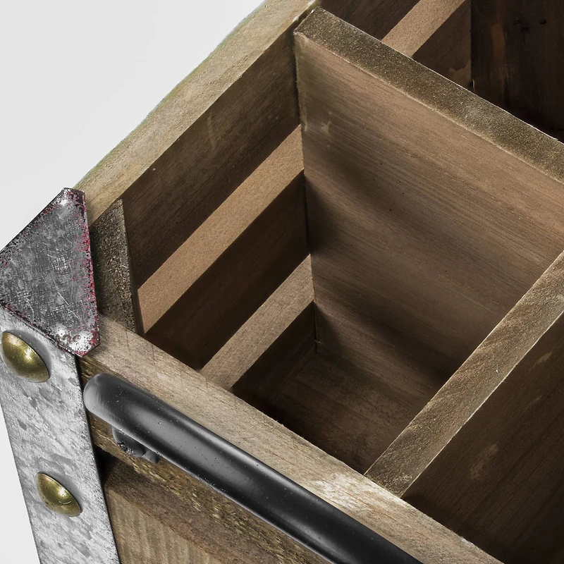 5.5" Wooden Tabletop Wine Rack