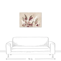 Boho Flowers 36" x 24" Canvas Wall Art