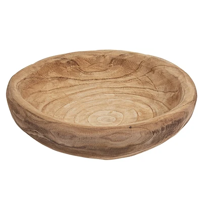 Hello Honey® 19" Paulownia Wood Decorative Bowl
