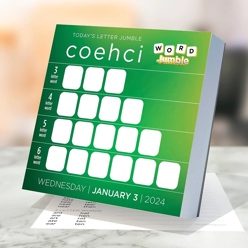 TF Publishing 2024 Word Jumble Daily Desktop Calendar