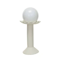Hello Honey® 21" White Ceramic Pedestal & Orb LED Table Lamp