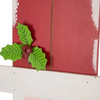 Glitzhome® 3.5ft. Wooden Believe Santa Porch Sign