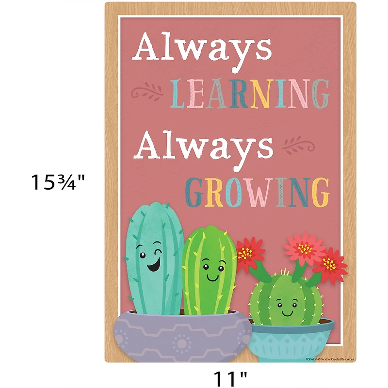 Teacher Created Resources® Happy Cactus Crew Small Positive Saying Posters Set