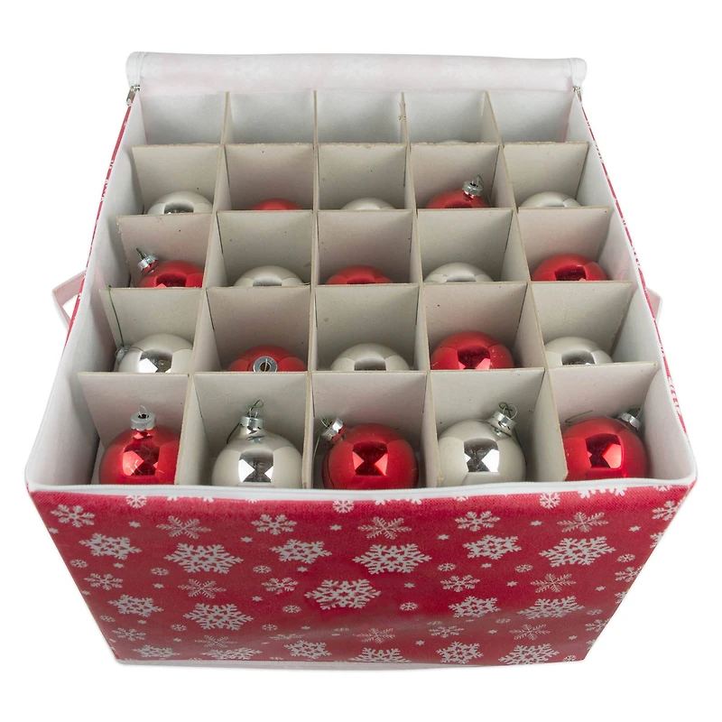 DII® Snowflake Print Large Ornament Storage