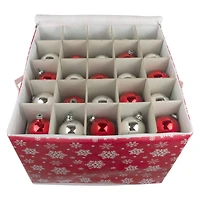 DII® Snowflake Print Large Ornament Storage