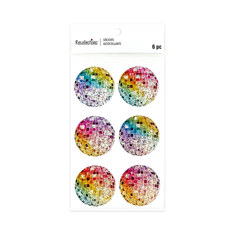 Holographic Pastel Discoball Stickers by Recollections™