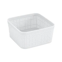 Simplify White Square Organizing Baskets, 6ct.