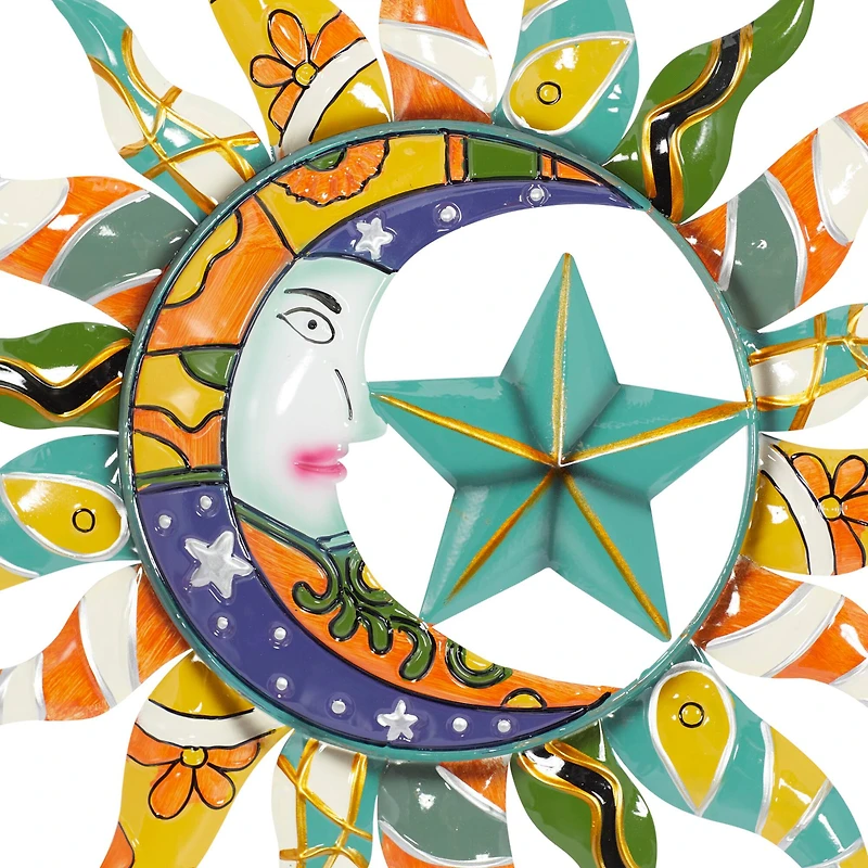 Multi Metal Eclectic Wall Decor, 36" x 36" x 2"