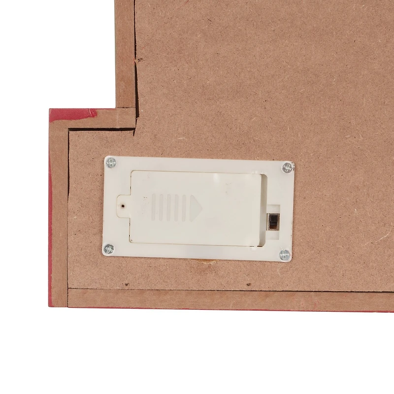 Glitzhome® 12" LED Wooden Block Holiday Word Sign