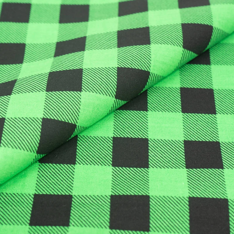 SINGER® & Black Buffalo Check Cotton Fabric