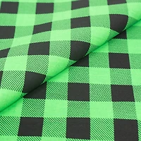 SINGER® & Black Buffalo Check Cotton Fabric