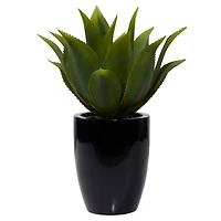 22" Potted Contemporary Succulent Artificial Foliage