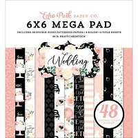 Echo Park™ Paper Co. Wedding Double-Sided Mega Paper Pad, 6" x 6"