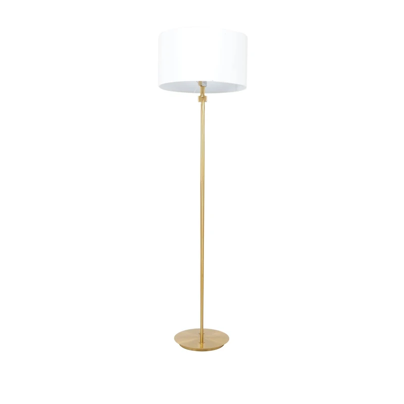 CosmoLiving by Cosmopolitan Gold Iron Modern Floor Lamp, 64" x 19" x 19"