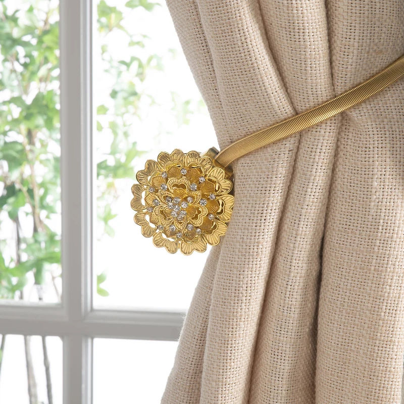 Simplify Gold Magnetic Curtain Tie Back