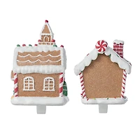 Glitzhome® Gingerbread House Stocking Holder Set