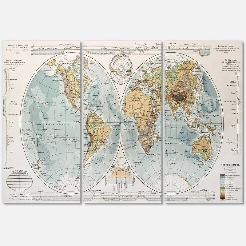 Designart - Ancient Map of The World II