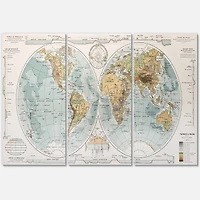 Designart - Ancient Map of The World II