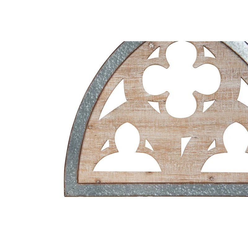 Hello Honey® 27.5'' Silver Wood & Metal Wall Décor