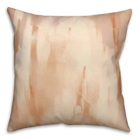 Golden Abstract Throw Pillow