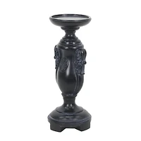 Black Scrollwork Pillar Candle Holder by Ashland
