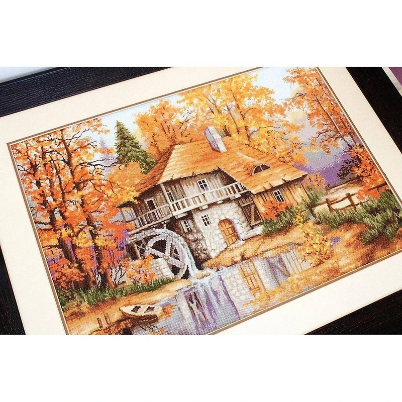 Luca-S Autumn Landscape Counted Cross Stitch Kit