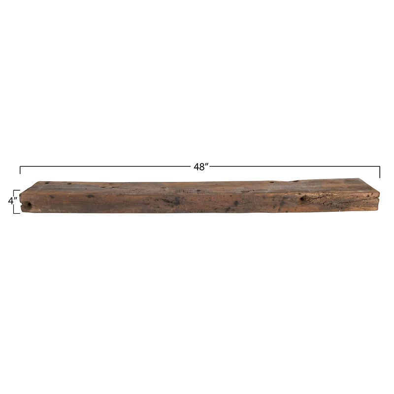 Hello Honey® 48" Reclaimed Wood Floating Wall Shelf