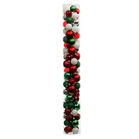 80 Pack Red, Green, Silver & Gold Shatterproof Ball Ornaments by Ashland®